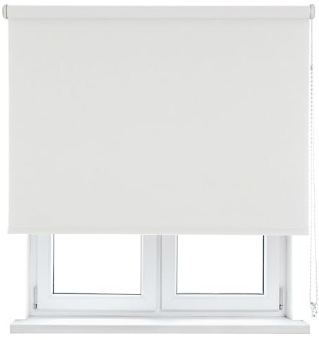 VIEWTEX Tenda a Rullo Opaca Termica/Oscurante Bianco 75 X 250 cm - Made in Europe - 5 Anni di Garanzia
