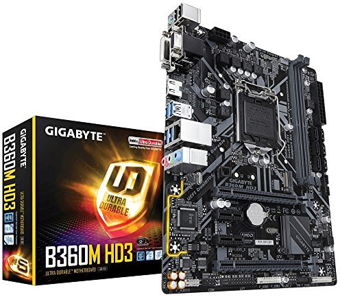 Gigabyte Intel B360M-HD3 Coffee Lake Micro ATX Motherboard