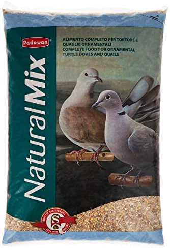 Padovan Naturalmix Tortore - Alimento Completo per tortore e quaglie - Miscela di Cereali - 5 kg