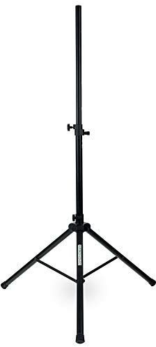 Pronomic SPS-2A Boxenstativ Alu - PA Lautsprecherständer aus Aluminium - Boxenständer mit federgelagertem Rastbolzen - ausziehbar von ca. 112-183 cm - Belastbarkeit: max. 50 kg - Schwarz