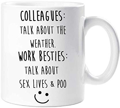 60 Second Makeover Limited Colleagues Work Besties Mug Funny Friendship Gifts for Women Colleague Gifts Funny Work Mugs Secret Santa Office Humour Bestie BFF 11oz Ceramic Coffee Cup