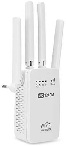 HYLR WiFi Répéteur, Extenseur sans Fil 300M Mini-Routeur Internet sans Fil/Amplificateur de Signal du Point d'accès (AP), Supporte la Norme WiFi-N, Antennes Intégrées 4 dbi 2.4GHz et Bouton WPS