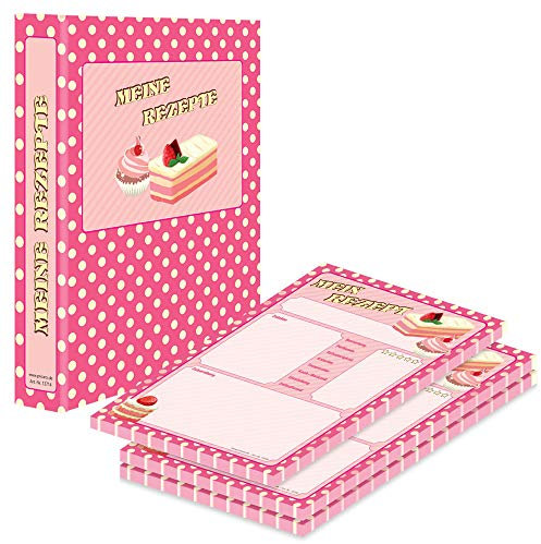 PRICARO Rezeptordner mit Rezeptblock Retro, A5