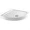 Hydrolux® 800 x 800 x 140mm White Bathroom Shower Tray for Enclosures Cubicles & Wet Room with Waste + Riser Kit, Quadrant