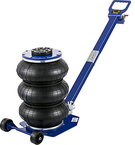 VEVOR Pneumatischer Wagenheber, 3T Luftheber Wagenheberheber Pneumatischer, Wagenheber zum Reparatur, Air Jack bis zu 40 cm tragbar, Hebebühne Druck Luft