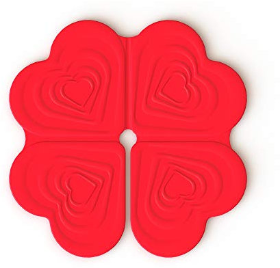 GT ONE Tappetino POGGIAPIEDI CUORIFOGLIO Rosso