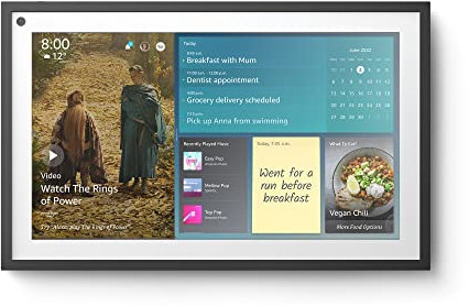 Certified Refurbished Echo Show 15 | Full HD 15.6 smart display with Alexa and Fire TV built in, remote not included
