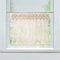 Lsimeru Boho Bistrogardine Landhausstil Creme Weben Makramee Scheibengardinen Küche Kurz Kurzstores Kurzvorhang Küchengardine Fenstergardinen Cafe 76x90cm, 1 Stück