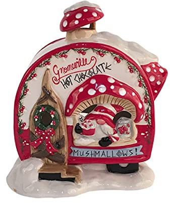 Blue Sky Clayworks 21002 Gnomeville Teelichthalter, 15,9 cm lang