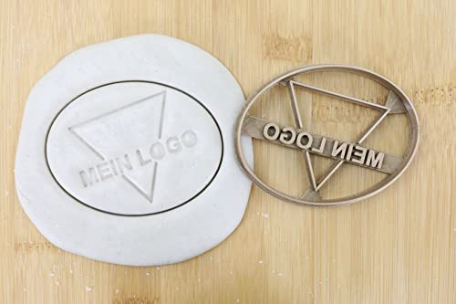 Logo Customized Keksausstecher nach eigener Vorlage für Plätzchen und Fondant (personalisiertes Geschenk) ca. 8cm