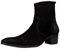 OSSTONE Stivaletto da Uomo Heel Chukka in Pelle Stivaletti firmati Scarpe Casual Tacco Chelsea Stivali OS-VF1088-BlackSuede 9 Camoscio Nero