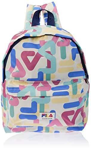 FILA Unisex Kinder Takatsuki Mini Backpack Malmö-Antique White Letter AOP-OneSize Rucksack