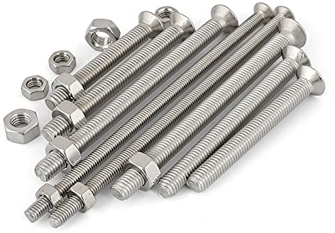 10 Stück 304 Edelstahl Senkkopfschraube Kreuzschlitzmutter Set M3 x 100 mm.