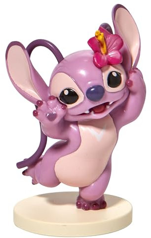 Enesco Stitch - Angel avec Fleur Lilo et Stitch - 7,5 cm, 76780016339