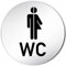 Türschilder24 XXL Toilettenschild Trans Gender 2 • Ø 100mm • Aluminium (eloxiert) • Türschild Hinweisschild