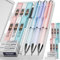 Nicpro 3 Stücke Druckbleistifte, Pastell Druckbleistift Set mit 6 Röhrchen HB-Mine 0,9mm, 3 Stück Radiergummi 9 Stück Radiergummi-Mine, niedlicher Schulbedarf zum Schreiben, Skizzieren, Zeichnen