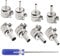 LEONTOOL 8 Pcs Heat Gun Nozzle Kits for Air Pump Type Hot Air Soldering Station Repair Tools, Hot Air Gun Tips Heat Gun Attachments Tips for 850 Series, 3mm,4mm,5mm,6mm,7mm,8mm,10mm,12mm