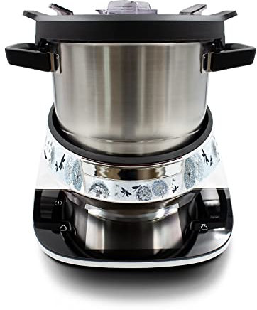 Deko Schutz Aufkleber kompatibel mit Küchenmaschine Bosch Cookit Design Sticker Klebefolie Zubehör Küchengerät wasserfest selbstklebend R208 (02 Dandelion)
