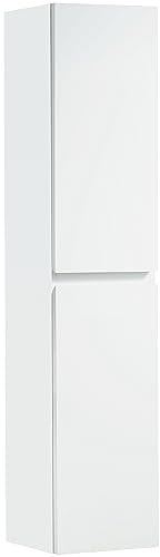 Alpenberger Hochschrank Badezimmerschrank Hängend | Badschrank Schmal | WC Schrank Badezimmermöbel | Mehrzweckschrank 35 cm breit Schrank 30cm tief | Badezimmerschränke - Badregal Weiß