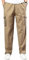 Husmeu Pantalon Homme Cargo 100% Coton Pantalon Multipoches avec Cordon Elastique Grande Taille Jaune M