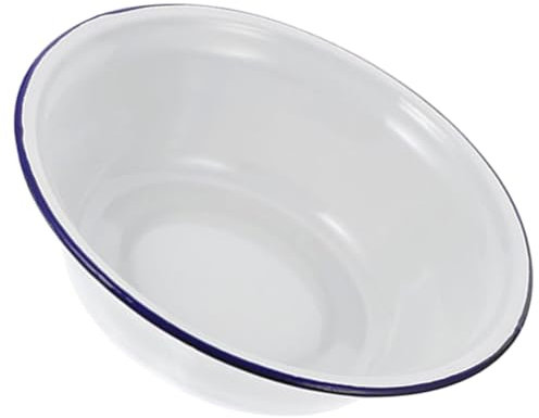 Cabilock assiette creuse bol à mélanger la pâte bol en émail saladier en émail bols à soupe en métal bassin de cuisine support de soupe de cuisine Ménage Vasque en émail, 1T4D34RC341813I