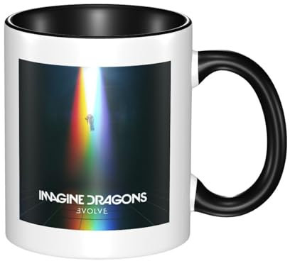 Tasse à café en céramique Imagine%band Dragons Pop Rock, cadeau amusant pour femmes et hommes