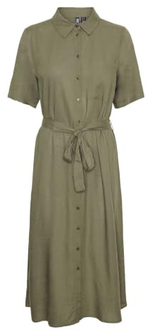 Pieces Damen Pcpia 2/4 Midi Shirt Dress Noos Pcpia 2/4 Midi Shirt Dress Noos (1er Pack)