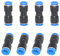 Pneumatik Steckverbinder, 8 Stück 4mm Pneumatikverbinder Pneumatische Fittings Push In Schnellkupplung, auf 4mm Luft Schnellkupplung