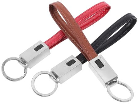 OSALADI 6 Pcs Keyring with Data Cable Keychain USB Charger Cell Phone Charger Phone Lanyard USB c Keyring USB Charger Keychain Data Cable Mobile Chargers Key Fob USB Keychain