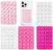 5pcs Phone Suction Pad As Silicon Suction Phone Case Mount, Non Slip Suction Phone Holder For Selfies & Tiktok, Suction Cups Sticky Phone Grip Car Phone Holder, Mirror Holder & Phone Accessories