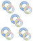 Abaodam 10 STK bunter Schwimmring The Summer dersommer Pool tiegerkostuem Kinder beemysafe tragbarer Schwimmring Kleinkinderbecken Schwimmring für Erwachsene Schwimmschlauch für Kinder PVC