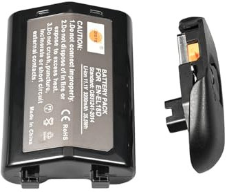 DSTE EN-EL18d Batterie de Rechange + Couvercle de Compartiment de Batterie BL-7 Compatible avec la Batterie EN-EL18d, la Batterie EL18D et l'appareil Photo Z9