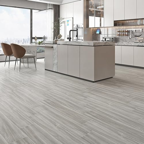 INMOZATA Revestimiento de suelo de PVC autoadhesivo, 36 baldosas/91,5 x 15,2 cm, 5,01 m², suelo de vinilo autoadhesivo, grosor 2 mm, impermeable, para cocina, baño, casa, baldosa, roble blanco