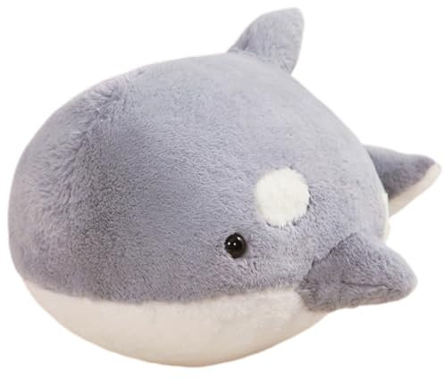 Killerwal Kuscheltier Stofftiere Wal Plüsch Kissen Süße Hai Plüschtier Schlafkissen,Plüsch Hai Spielzeug,Weiche Hai Kuschelkissen,Wurfkissen für Heimdekoration, Geschenk für Kinder Freundin,35CM