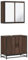 vidaXL 2-TLG. Badmöbel-Set Braun Eichen-Optik Holzwerkstoff, Badezimmermöbel-Set, Badschrank, Waschtischunterschrank, Badezimmerschrank