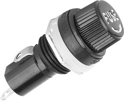 20PCS Screw Cap Holder Socket Case Glass Tube 5x20mm for Electrical Repair