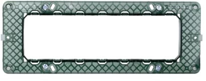 1 Supporto 7 moduli/posti, Compatibile Con Vimar Plana, Scatola 506/507, Realizzato In plastica di alta qualità, 100% compatibile con le placche e i moduli originali