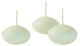 Cereria di Giorgio risthò Schwimmkerzen, Wachs, Creme, 4.5 x 4.5 x 2.5 cm, 20 Einheiten