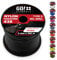 GO!elements 100m Paracord Seil aus reißfestem Nylon - 3mm Paracord 425 Typ II max. 192kg - Schnüre als Outdoor Seil, Allzweckseil, Survival Seil, Armband, Hundeleine, Nylonschnur, Farbe: Schwarz