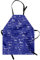 ABAKUHAUS Periodensystem Kochschürze, Chemie Theme, Unisex-Küchenlätzchen mit verstellbarem Hals für Kochen Gartenarbeit, 67 cm x 80cm, Royal Blue and White