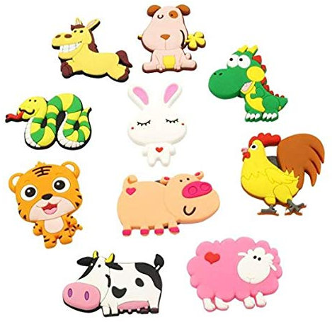 VLOOK Refrigerator Magnets Toddlers Farm Animal Fridge Magnets for Kid Girls Boys Whiteboard Educational Magnetic Toys for Preschool Learning