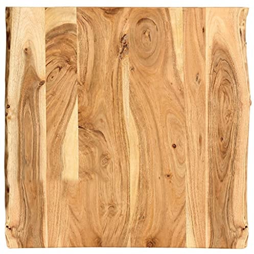 vidaXL Massivholz Tischplatte Baumkante Massivholzplatte Akazie 58x(50-60) x2,5cm