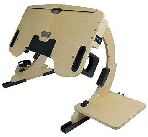 Laptoptisch fürs Bett, höhenverstellbar faltbar Laptopständer Betttisch Frühstücktisch Notebookständer Pflegetisch Notebook Tisch Couch Laptop Tablett Ständer,Gelb