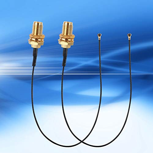 Dpofirs NGFF/M.2 2PCS 4-Buchse Wireless-Karte für Externe Antenne WiFi-Karte mit Kabelunterstützung Bluetooth-Karte 802.11a/b/g/n/ac