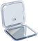 Zusammenklappbarer Reisespiegel mit 12 Fach Vergrößerung – Kleiner Spiegel zum Schminken auf Reisen – 8,4 cm Mini Quadrat, Klappbar Kosmetikspiegel (Silber) Magnifying Mirror Set