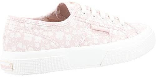 Superga 2750 Cot3strapu, niedrige Turnschuhe, Unisex-Erwachsene, Weiß Elfenbein Pink Sk, 42 EU