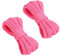 VSUDO 110 cm Lacci Rosa Neon Ovali per Scarpe Sneaker, Neon Pink Oval Sport Laces, Lacci Rosa Neon per Scarpe da Corsa, Stringhe per Scarpe Rosa Neon per Donna o Uomo (2 Paia-Rosa Neon-110cm)