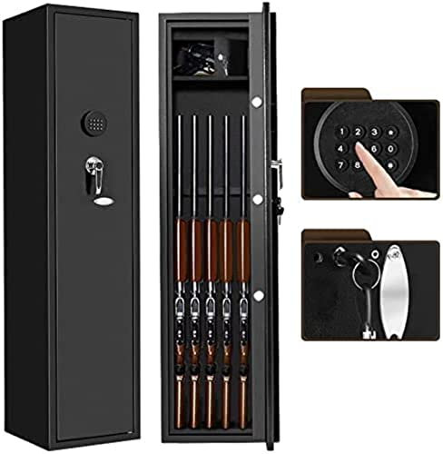 Safe Box, Fireproof Waterproof Safe Cabinet Safes 4 Rifle Gun Safe, Electronic Rifle safe for Home，Upgraded 4 Long Gun Safe cabinet for Rifle Shotgun and Pistol,Quick Access Rifles Gun Rifle Storage w