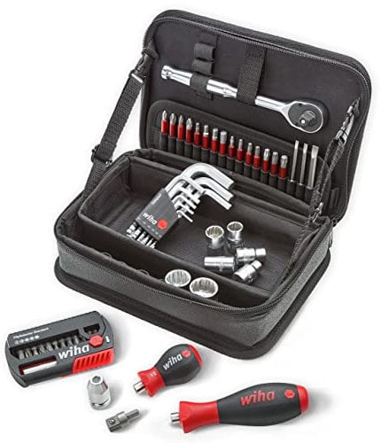 Wiha Werkzeug Set mechanisches Verschrauben gemischt 55-tlg. inkl. Funktionstasche (45417)