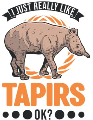 Tapir Tagesplaner: I just really like Tapirs / Kalender 2023 & 2024 / Wochenplaner Tagesplaner Planer / Planungsbuch To-Do-Liste / 6x9 Zoll / 100 ausfüllbare Seiten